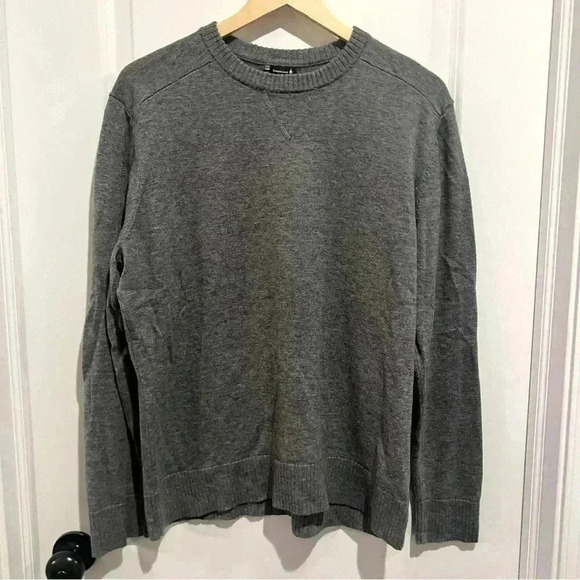 Smartwool Men's L Crewneck Sweater Gray Merino Wool Nylon Acrylic - Picture 1 of 6